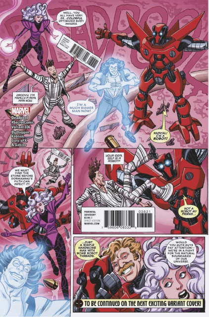 Deadpool #36 (Koblish Secret Comic Cover)