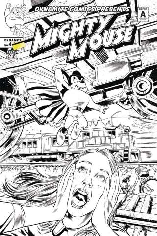 Mighty Mouse #4 (10 Copy Lima B&W Cover)