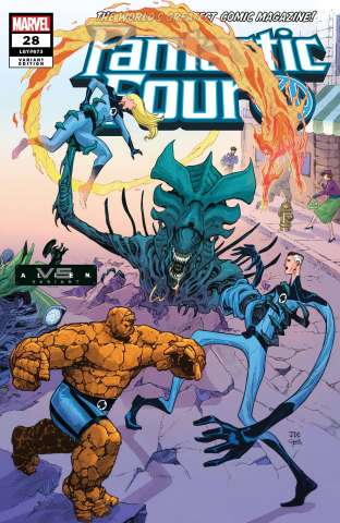 Fantastic Four #28 (Cassara Marvel vs. Alien Cover)