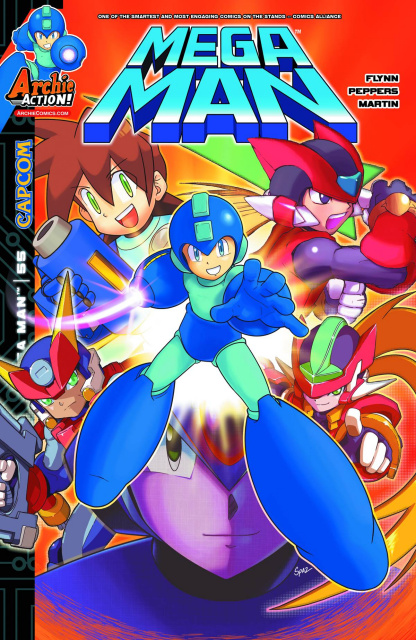 Mega Man #55 (Spaz Cover)