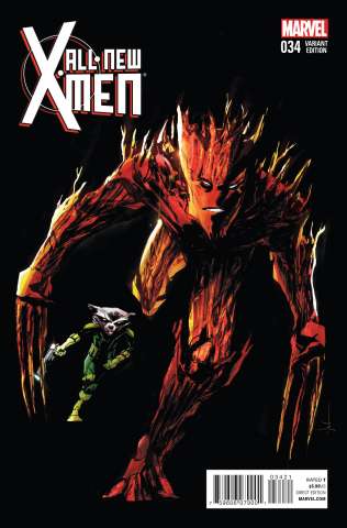 All-New X-Men #34 (Rocket Raccoon & Groot Jock Cover)