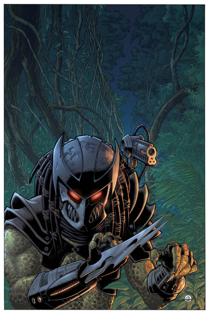 Predator: Hunters III #4 (Warner Glow Dark Ink Cover)