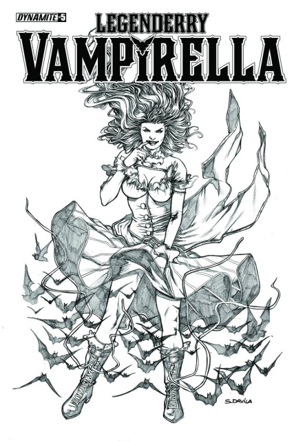 Legenderry: Vampirella #5 (10 Copy Davila B&W Cover)