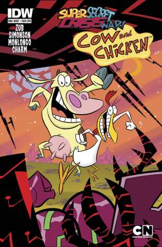Super Secret Crisis War! Cow & Chicken #1 (Subscription Cover)