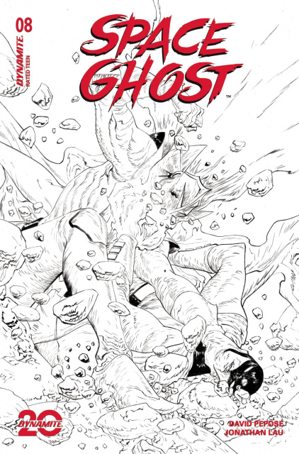 Space Ghost #8 (15 Copy Lee Line Art Cover)