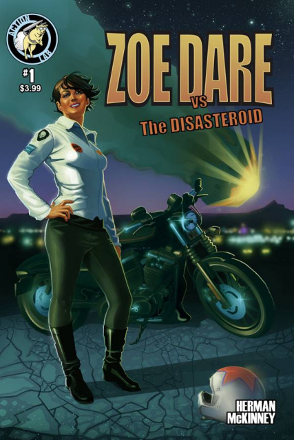 Zoe Dare vs. The Disasteroid #1 (Herman Cover)