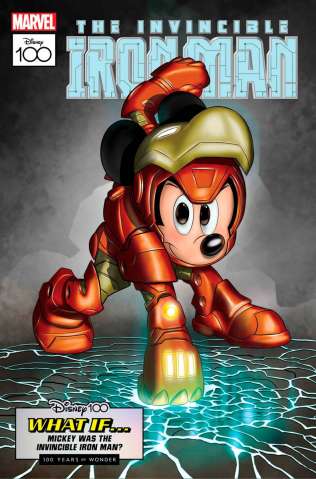The Amazing Spider-Man #27 (Sciarrone Disney100 Iron Man Cover)