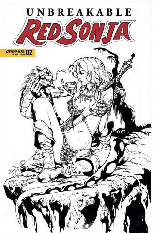 Unbreakable Red Sonja #2 (7 Copy Castro B&W Cover)