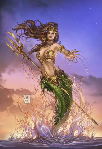 Grimm Fairy Tales: The Little Mermaid #5 (Krome Cover)