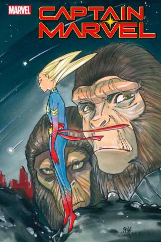 Captain Marvel #46 (Momoko Planet of the Apes Cover)