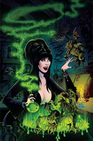 Elvira Meets H.P. Lovecraft #4 (Acosta Virgin Cover)