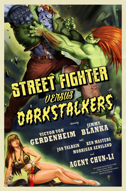 Street Fighter vs. Darkstalkers #0 (10 Copy Vriens Cover)