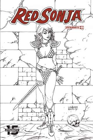 Red Sonja #9 (30 Copy Linsner B&W Cover)
