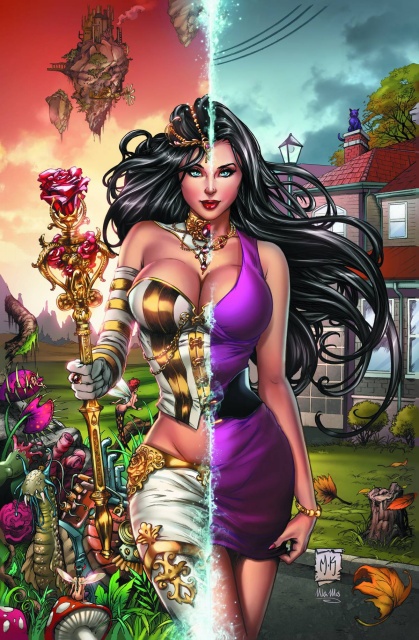 Grimm Fairy Tales: Wonderland #12 (Krome Purple Dress Cover)