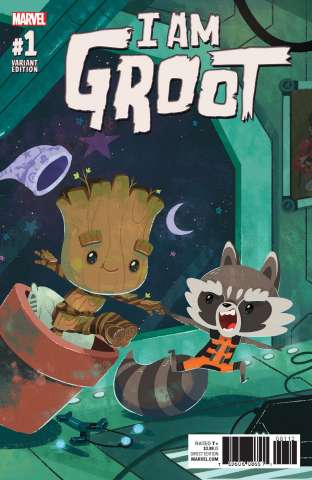 I Am Groot #1 (Night Night Groot Cover)
