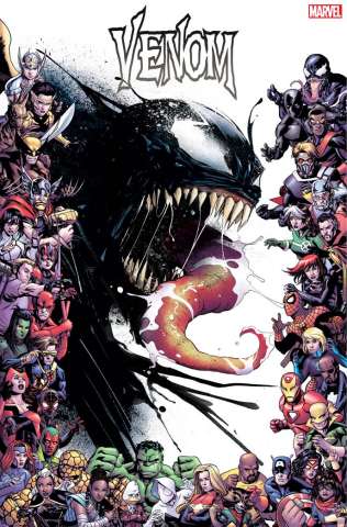 Venom #17 (Garbett Marvel 80th Anniversary Frame Cover)