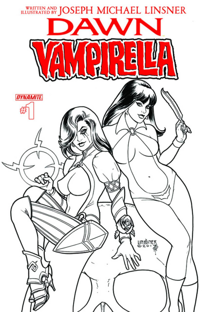 Dawn / Vampirella #1 (10 Copy Linsner B&W Cover)