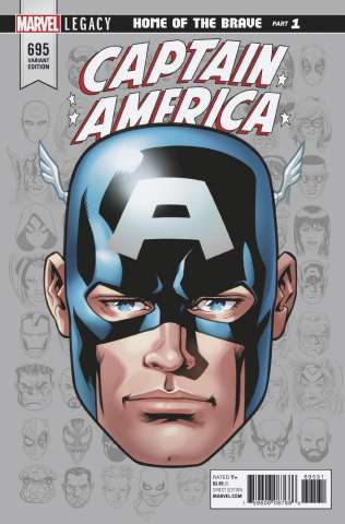 Captain America #695 (McKone Legacy Headshot Cover)