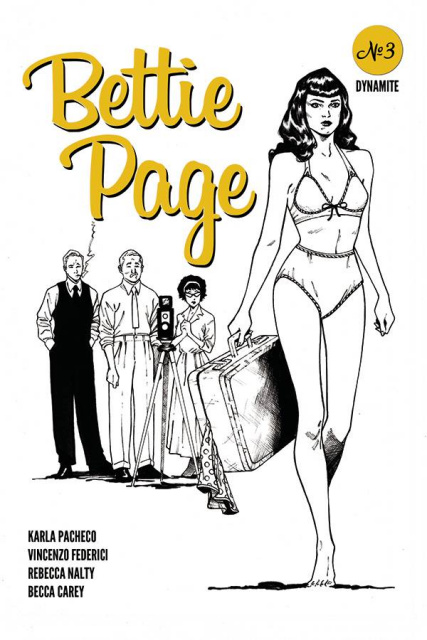 Bettie Page #3 (20 Copy Peebles Homage B&W Cover)