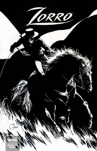 Zorro: Man of the Dead #1 (Joe Quesada B&W Cover)