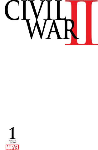 Civil War II #1 (Blank Cover)