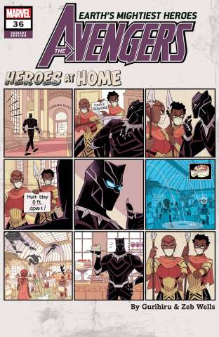 Avengers #36 (Gurihiru Heroes At Home Cover)