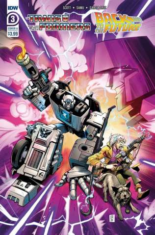 The Transformers / Back to the Future #3 (Juan Samu Cover)