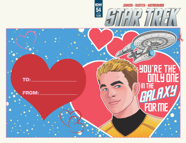Star Trek #54 (Valentines Day Card Cover)