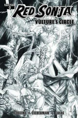 Red Sonja: Vulture's Circle #3 (10 Copy Anacleto B&W Cover)