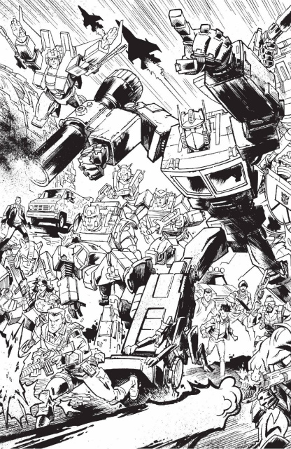 Transformers #9 (Howard B&W EU Anniversary Edition)