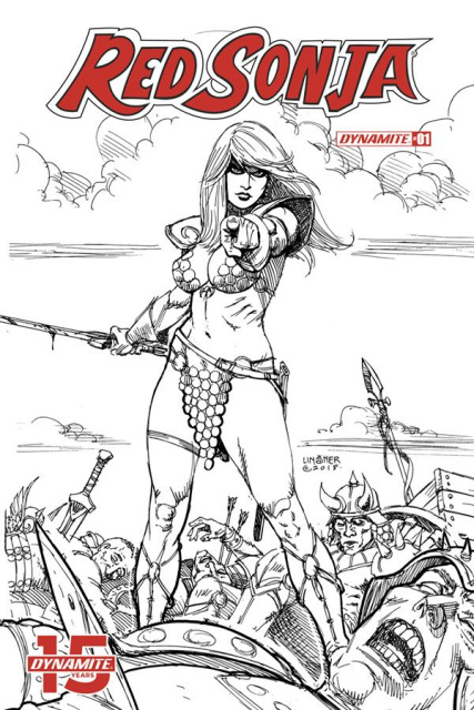 Red Sonja #1 (30 Copy Linsner B&W Cover)