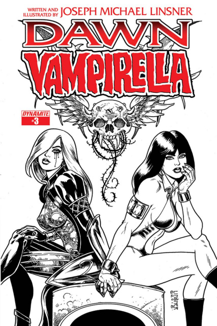 Dawn / Vampirella #3 (Rare Pure Line Art Ladies Cover)
