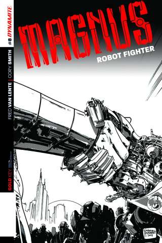 Magnus, Robot Fighter #8 (10 Copy Hardman B&W Cover)