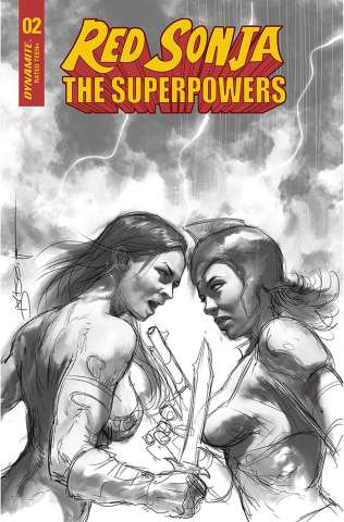 Red Sonja: The Superpowers #2 (30 Copy Parrillo B&W Cover)