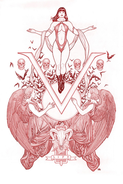 Vengeance of Vampirella #1 (Cho Ultra Limited Red Line Art Cover)