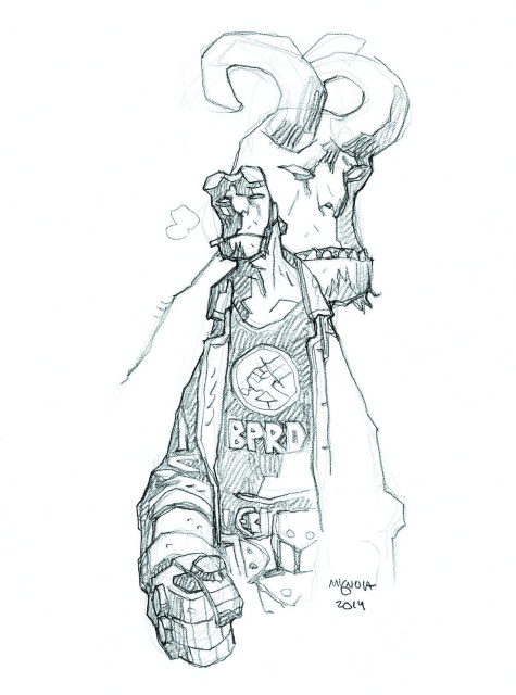 Hellboy and the B.P.R.D. #1 (Mignola Sketch Cover)