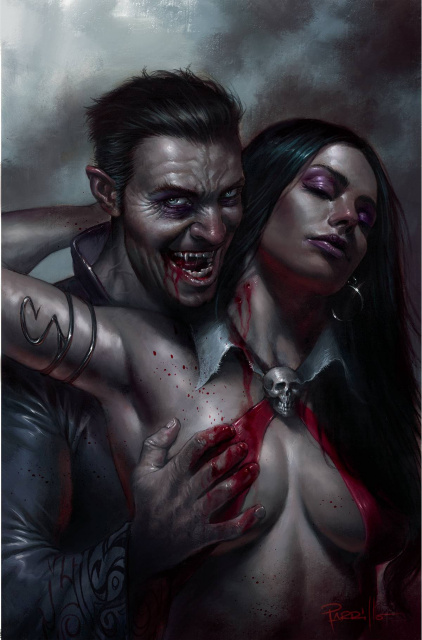 Vampirella / Dracula: Unholy #4 (Parrillo Virgin Cover)