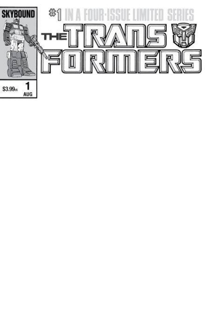 The Transformers #1 (40th Anniversary Edition Blank Sketch Cover)