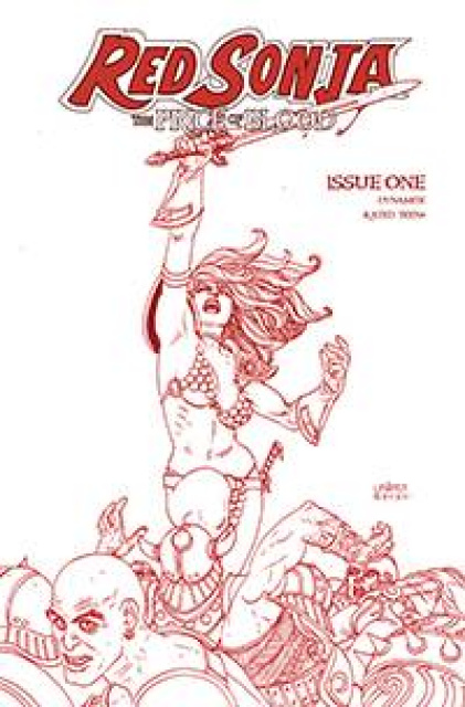 Red Sonja: The Price of Blood #1 (Linsner Crimson Red Line Art Cover)