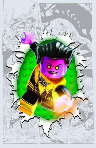 Sinestro #7 (Lego Cover)