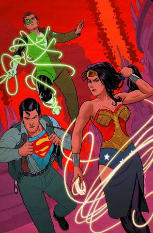 Superman / Wonder Woman #21 (Green Lantern 75th Anniversary Cover)