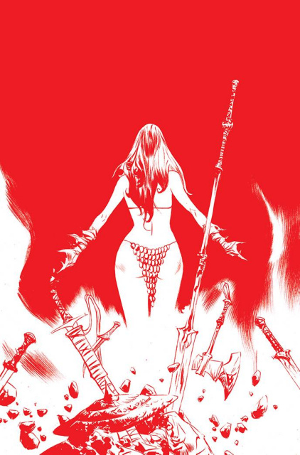 Red Sonja #26 (Premium Lee Tint Virgin Cover)