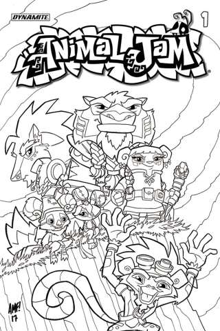 Animal Jam #1 (Coloring Book Cover)