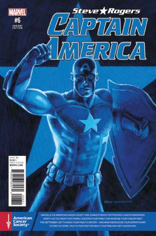 Captain America: Steve Rogers #6 Cancer Awareness Cover)