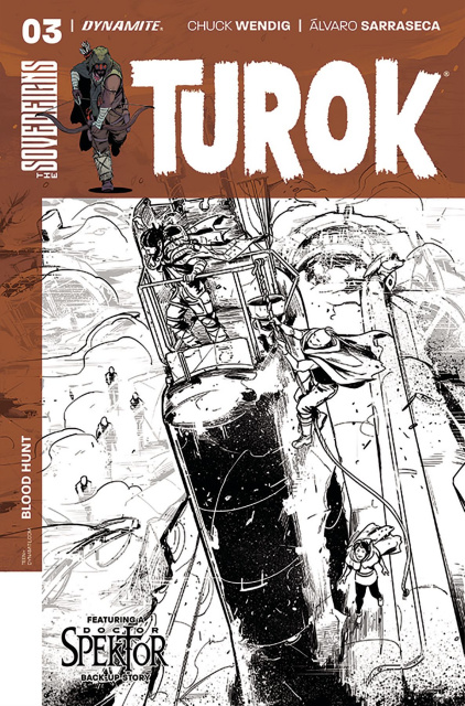 Turok #3 (10 Copy Sarraseca B&W Cover)