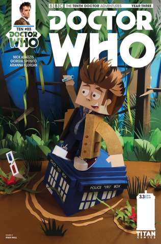 Doctor Who: New Adventures with the Tenth Doctor, Year Three #3 (Papercraft Cover)