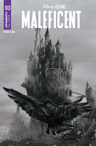 Disney Villains: Maleficent #3 (10 Copy Soo Lee B&W Cover)