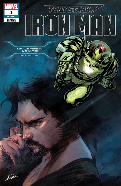 Tony Stark: Iron Man #1 (Undersea Armor Cover)