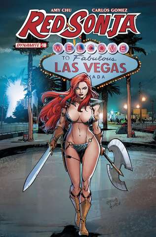 Red Sonja #10 (Gomez Subscription Cover)