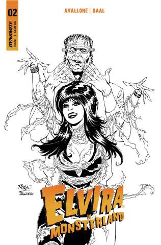 Elvira in Monsterland #2 (10 Copy Royle B&W Cover)